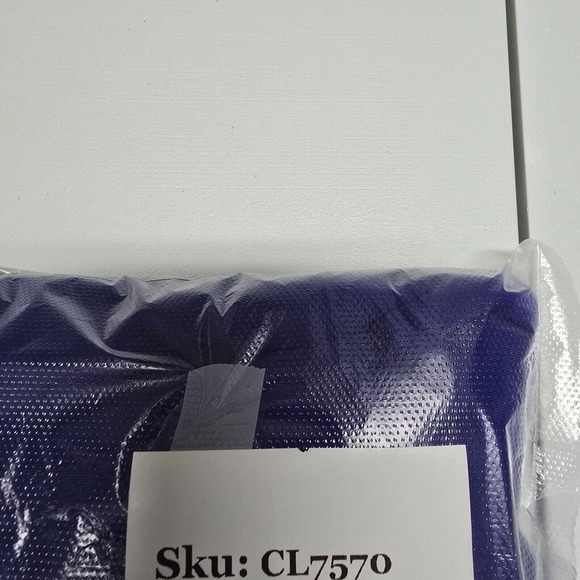 Eileen Fisher Midi Dress Women 1X Blue 3/4 Sleeve Pullover Stretch Asymmetrical - Picture 11 of 11